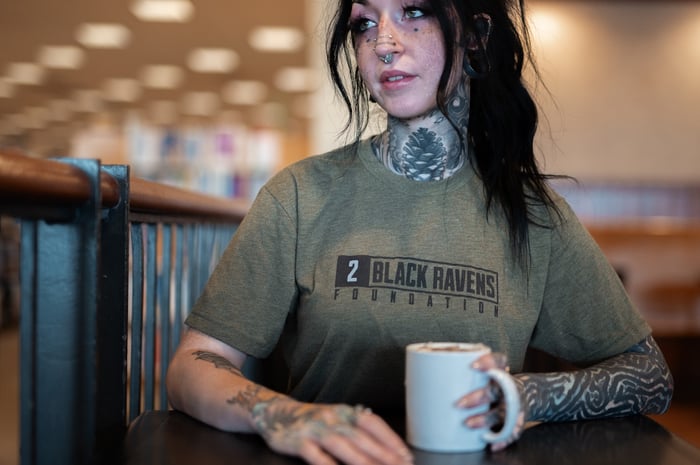 2 BLACK RAVENS FOUNDATION Tri-Blend Unisex T-Shirt image
