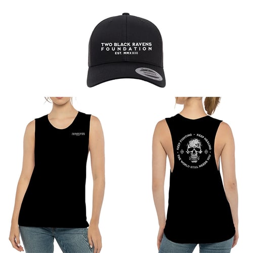 Womens Festival Muscle Tank and Hat Combo 